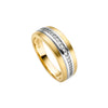 Ring Silber 925 vergoldet mit 22 Zirkonia