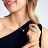 Collier Silber 925 vergoldet Cristallo mit Zirkonia