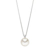 Collier Silber 925 rhod. mit 1 Süsswasserperle