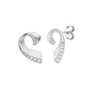 Ohrstecker Silber 925 mit 20 Zirkonia