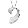 Anhänger und Kette mit 13 Zirkonia