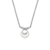 Anhänger mit Kette 1 Süsswasserperle & 5 Zirkonia
