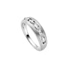 Ring Silber 925 rhodiniert mit 5 Zirkonia