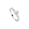 Ring Silber 925 mit 5 Zirkonia