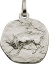 Anhänger Silber 925 rhodiniert Stier 16 mm