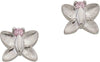 Kinder-Ohrstecker Silber 925 rhodiniert Schmetterling