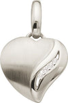 Anhänger Silber 925 rhodiniert Herz