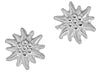 Ohrstecker Silber 925 rhodiniert Edelweiss