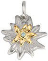 Anhänger Silber 925 rhodiniert Edelweiss