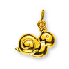 Anhänger Schnecke poliert Gelbgold 750