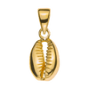 Anhänger Kauri-Muschel 10x6mm Gelbgold 750, poliert
