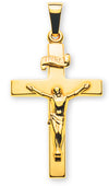 Kreuz Gelbgold 750 mit Christus
