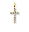 Kreuz Gelbgold 750 12 Brillanten H SI 0.07ct.