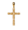 Kreuz "Bizantina" massiv Gelbgold 750