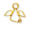 Engel Anhänger Gelbgold 750 mit Diamant (0.0075 ct)
