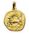 Anhänger Steinbock Gelbgold 750