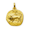 Anhänger Stier Gelbgold 750