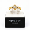 Ringe Silber 925 vergoldet mit Zirkonia