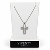 Anhänger Kreuz mit Kette Silber 925 mit 77 Zirkonia