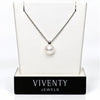 Collier Silber 925 rhod. mit 1 Süsswasserperle