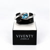 Ring Silber 925 rhodiniert 1 Topas