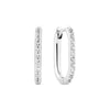 Kreolen Silber 925 U-Form mit Zirkonia