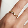 Ring Silber 925 vergoldet mit Zirkonia