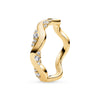 Ring Silber 925 vergoldet mit Zirkonia