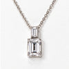 Anhänger & Kette Silber 925 mit 2 Zirkonia