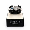 Ring mit 1 Blautopas & 17 Zirkonia