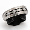 Ring Silber 925 rhodiniert mit 5 Zirkonia