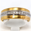 Ring Silber 925 vergoldet mit 22 Zirkonia