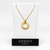 Anhänger mit Kette Silber 925 vergoldet mit 6 Zirkonia