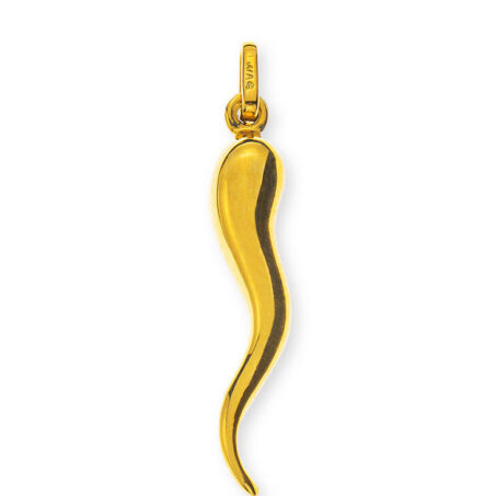 Anhänger Cornetti gross Gelbgold 750 5x30mm