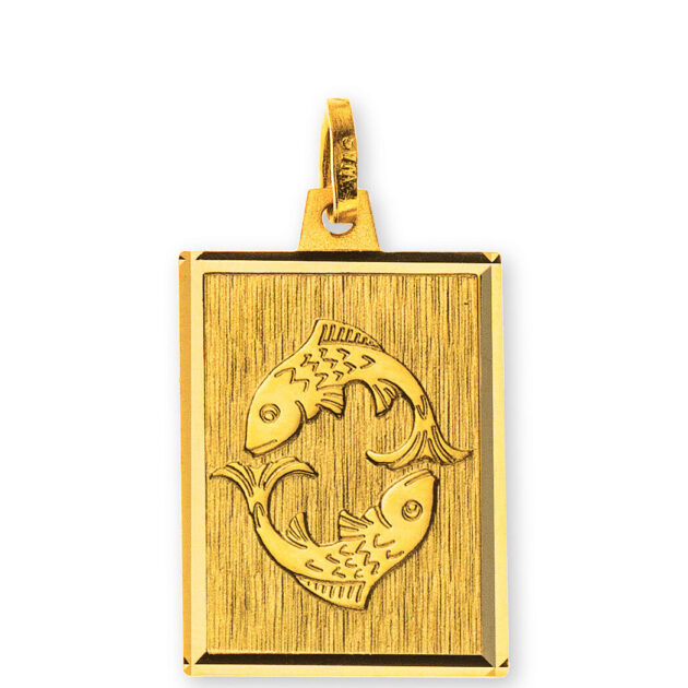 Anhänger Sternzeichen Fische Gelbgold 750