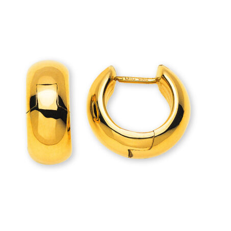 Kreolen Gelbgold 750 ca. D: 17mm B: 7mm