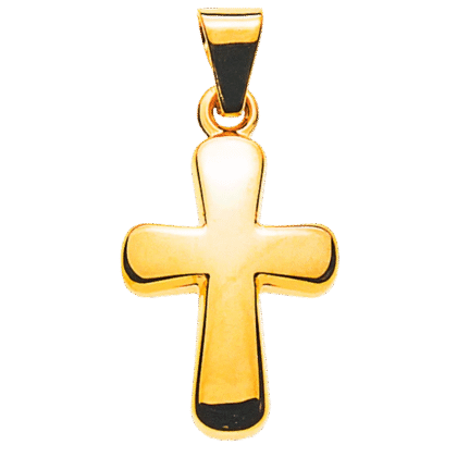 Balken-Kreuz Gelbgold 750 H: 12 mm B: 9 mm