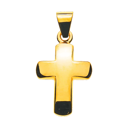 Balken-Kreuz Gelbgold 750 H: 12 mm B: 9 mm