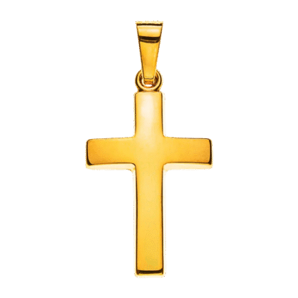 Balken-Kreuz Gelbgold 750 H: 18 mm B: 12 mm