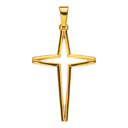 Kreuz Gelbgold 750 offen H: 25 mm B: 16 mm