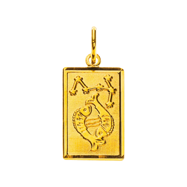 Anhänger Sternzeichen Fische Gelbgold 750