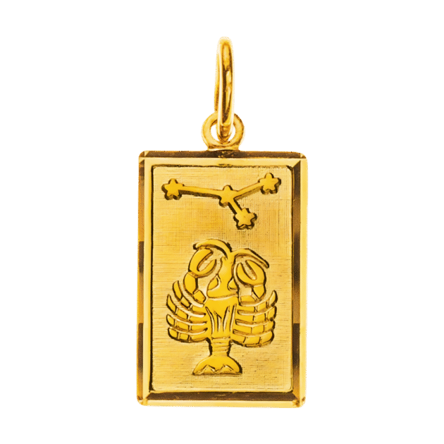Anhänger Sternzeichen Krebs Gelbgold 750