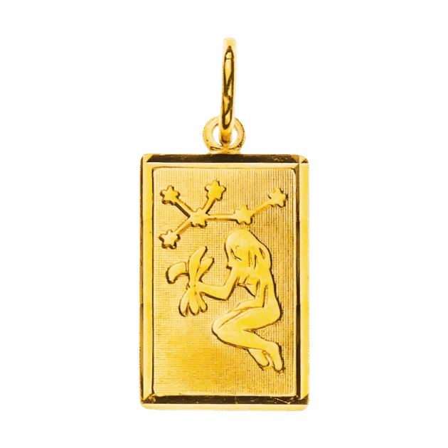 Anhänger Sternzeichen Jungfrau Gelbgold 750