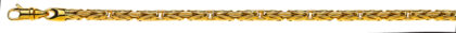 Collier Königskette Gelbgold 750,rund, 4.0mm, 50cm
