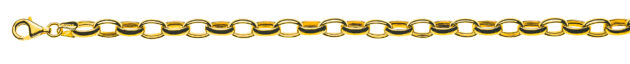 Anker oval Gelbgold 750 halbmassiv ca. 6.0x8.5mm