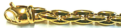 Armband Anker carré Gelbgold 750 Handarbeit 20cm