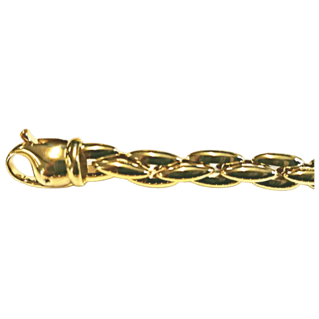 Collier Anker carré Gelbgold 750 Handarbeit 45cm