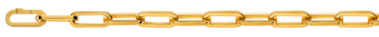 Collier Anker oval Gelbgold 750 Handarbeit 52cm