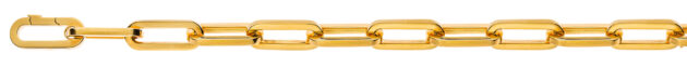 Collier Anker oval Gelbgold 750 Handarbeit 52cm