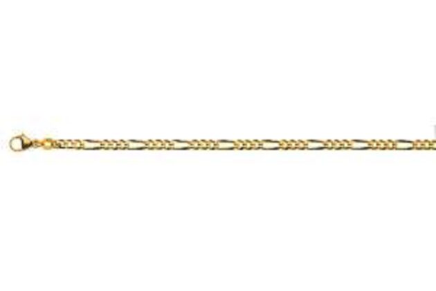 Armband Figaro Gelbgold 750 ca. 3.4mm 19cm